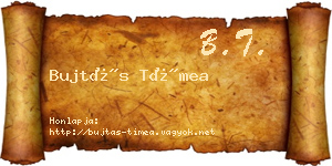 Bujtás Tímea névjegykártya